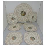 HLC Gerogian Eggshell 8 pc cake set