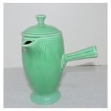 Vintage Fiesta demitasse coffee pot, green,