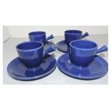 Vintage Fiesta demitasse cup & saucer group,