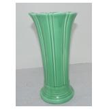 Vintage Fiesta 10' flower vase, green