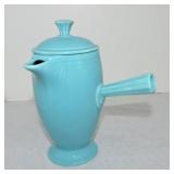 Vintage Fiesta demitasse coffee pot, turquoise