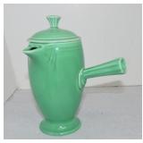 Vintage Fiesta demitasse coffee pot, green
