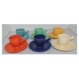 Vintage Fiesta demitasse cup & saucer group,