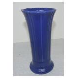 Vintage Fiesta 8' flower vase, cobalt