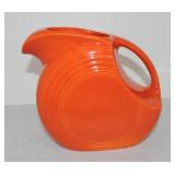 Vintage Fiesta disc water pitcher, red