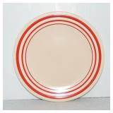RARE Vintage Fiesta 6' ivory with red stripe plate