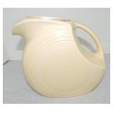 Vintage Fiesta disc water pitcher, ivory