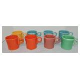 Vintage Fiesta mug group, 8 mixed