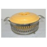 Vintage Fiesta promotional casserole, yellow,