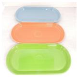 Fiesta Post 86 bread tray group: periwinkle,