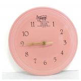 Fiesta Post 86 plate clock, rose