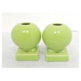 Fiesta Post 86 pair of round candle holder,