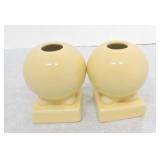 Fiesta Post 86 pair of round candle holder,