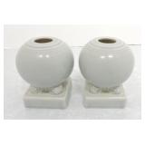 Fiesta Post 86 pair of round candle holder,