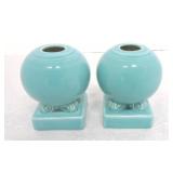 Fiesta Post 86 pair of round candle holder,
