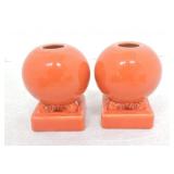 Fiesta Post 86 pair of round candle holder,