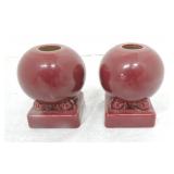 Fiesta Post 86 pair of round candle holder,