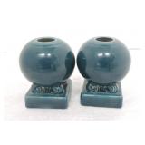 Fiesta Post 86 pair of round candle holder,