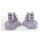 RARE Fiesta Post 86 pair of pyramid candle