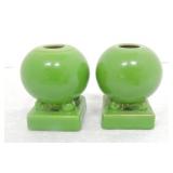 Fiesta Post 86 pair of round candle holder,
