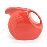 Fiesta Post 86 disc water pitcher, scarlet