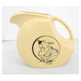 Fiesta Post 86 disc water pitcher, yellow,