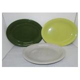 Vintage Fiesta oval platter group, 3 - 50's