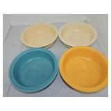Vintage Fiesta nappy bowl group, 4 mixed