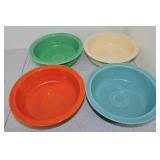 Vintage Fiesta nappy bowl group, 4 mixed