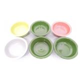 Vintage Fiesta 4 3 /4' fruit bowl group,