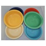 Vintage Fiesta 9 1/2' nappy bowl group,