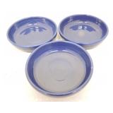 Vintage Fiesta 6' dessert group, 3 cobalt