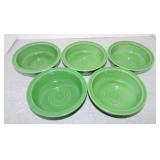 Vintage Fiesta 5 1/2' fruit bowl group,