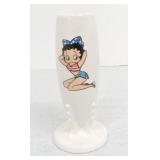 Fiesta Post 86 bud vase, white, Betty Boop