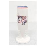 Fiesta Post 86 bud vase, white, Stars & Stripes
