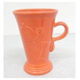 Fiesta Post 86 pedestal mug, persimmon