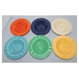 Vintage Fiesta ashtray group, all 6 original