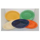 Vintage Fiesta oval platter group, 5 mixed