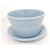 Fiesta Post 86 flower pot & saucer, periwinkle