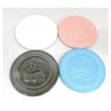 Fiesta Post 86 dancing girl trivet, 4 mixed