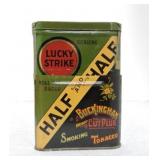 Lucky Strike/Half and Half tobacco tin