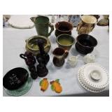 Lot of assorted pottery and glass