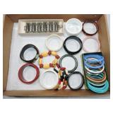 Tray of jewelry including Bakelite