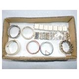 Tray of bracelets