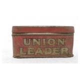 Union Leader tobacco tin