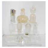 Lot of 11 perfume bottles including Lalique,