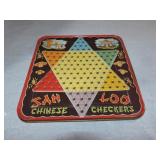 Chinese checkers tin lithograph gameboard