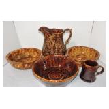 Bennington/Rockingham lot of 3 bowls,