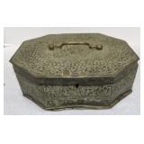 Primitive metal embossed box