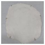 White marble wall plaque of a bust,